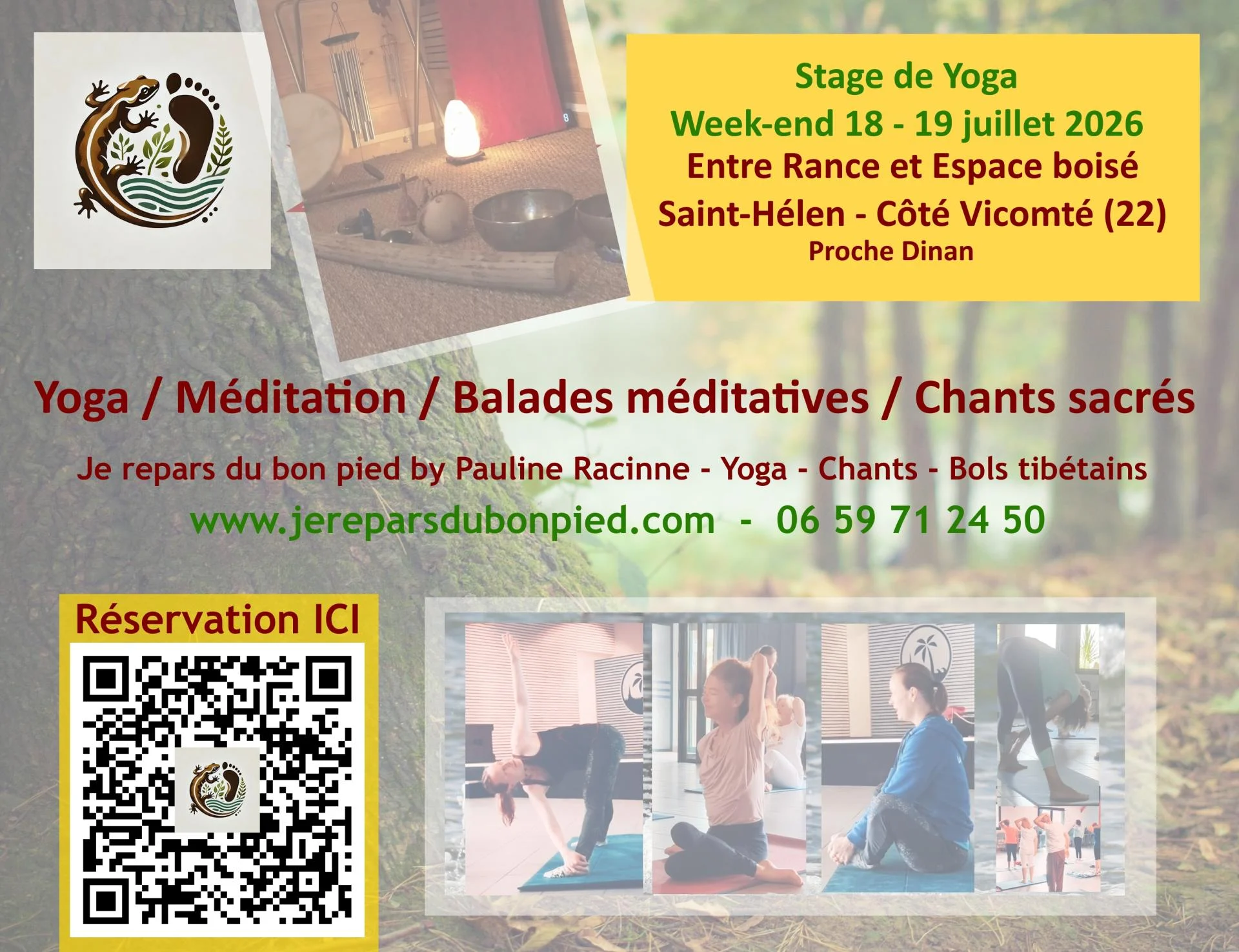 Sejour yoga je repars du bon pied bretagne pauline racinne